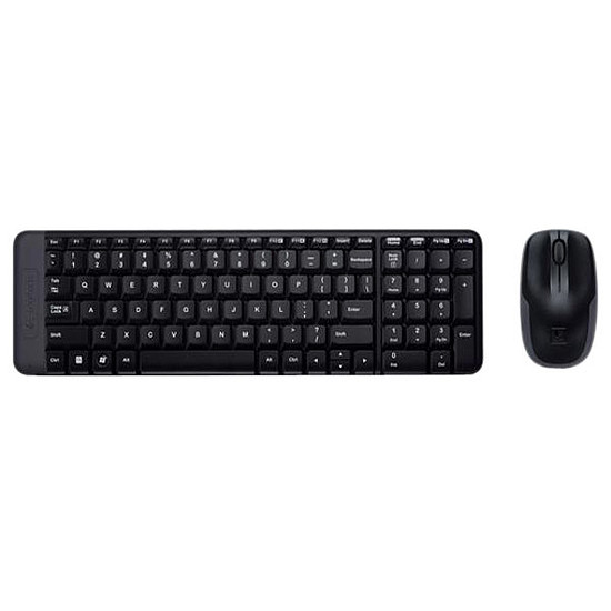 Logitech billentyűzet MK220 vezeték nélküli HU USB + optikai egér fekete 920-003167