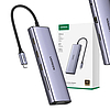 10 az 1-ben UGREEN CM498 USB-C adapter 3x USB-A 3.0, HDMI, VGA, RJ45, SD/TF, AUX 3,5 mm, PD (15601)