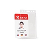 3L azonosítókártya tartó nyakbaakasztható műanyag függőleges 61x104 mm 10 db / csomag 11310