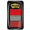 3M Post-it jelölőcímke 25x43 mm piros 50 lap műanyag 50címke 680-1 , Akció a készlet erejéig!