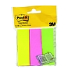 3M Post-it jelölőcímke 25x76 mm neon élénk színek 3x100 lap papír 671-3 környezetbarát