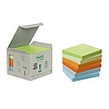 3M Post-it öntapadós jegyzettömb 76x76mm 100 lap pasztell zöld kocka 6 tömb/csomag 654-1GB