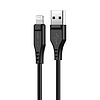 Acefast kábel MFI USB - Lightning 1,2 m, 2,4 A fekete (C3-02 fekete)