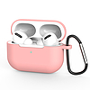 AirPods Pro 2/AirPods Pro szilikon puha fülhallgató tok + kulcstartó homár csattal függesztve rózsaszín (D tok)