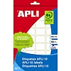 Apli 01642 20x50mm kézzel írható etikett kerekített sarkú fehér 150 címke/csomag