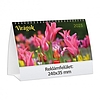 Asztali naptár képes Virágok 240x128 mm, fekvő háttal T058