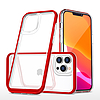 Átlátszó 3 az 1-ben tok iPhone 13 Pro Max Frame Cover Gel Red készülékhez