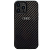Audi Carbon Fiber iPhone 13 Pro Max 6,7" fekete/fekete keménytok AU-TPUPCIP13PM-R8/D2-BK