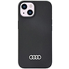 Audi szilikon tok iPhone 14 6.1" fekete/fekete kemény tok AU-LSRIP14-Q3/D1-BK