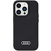 Audi szilikon tok iPhone 14 Pro 6.1" fekete/fekete kemény tok AU-LSRIP14P-Q3/D1-BK