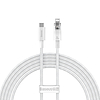 Baseus Explorer sorozatú USB-C kábel - Lightning 20W 2 m fehér (CATS010302)