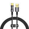 Baseus Explorer USB-USB-C kábel, 100W, 1 m Fekete (CATS000201)