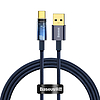 Baseus Explorer USB-USB-C kábel, 100W, 1 m kék (CATS000203)