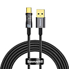 Baseus Explorer USB-USB-C kábel, 100W, 2 m Fekete (CATS000301)