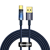 Baseus Explorer USB-USB-C kábel, 100W, 2 m kék (CATS000303)