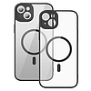 Baseus Frame iPhone 14 Plus Átlátszó mágneses tok és üvegfólia, fekete (ARJT030001)