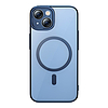 Baseus Glitter iPhone 14 Átlátszó mágneses tok és üvegfólia, kék (ARMC010403)