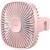 Baseus Natural Wind mágneses autós ventilátor fejtámlához (rózsaszín)