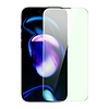 Baseus teljes képernyős edzett üveg iPhone 14 Pro készülékhez kék fényszűrővel és 0,3 mm-es hangszórófedéllel + rögzítőkerettel