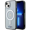 BMW BMHMP14SHCRS iPhone 14 6.1" - os tok átlátszó kemény tok Silver Ring MagSafe
