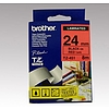 Brother TZe-451 laminált feliratozószalag 24mm széles piros - fekete