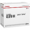 Canon CRG-039H Black lézertoner eredeti 25K 0288C001