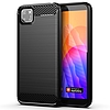 Carbon Case Flexible Cover TPU tok Huawei Y5p fekete