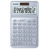 Casio JW-200 SC BU  12 számjegyű, NAGY DÖNTÖTT KIJELZŐ, "stylish design" sorozat, elem+napelem,  fémház, %, árrés számítás, valutaváltás, ÁFA számítás, memória, +/-, GT, kerekítés, utolsó számjegy jav