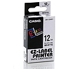 Casio XR-12 GWE feliratozószalag 12mm x 8m fehér - fekete, nagy szilárdságú