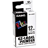 Casio XR-12 WE1 feliratozószalag 12mm x 8m fehér - fekete