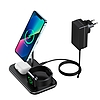 Choetech MFM MFi töltő/induktív töltőállomás 3 az 1-ben iPhone 12/13/14, AirPods Pro, Apple Watch szürke (T589-F)