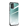 Clear Color Case Gel TPU Galvanizáló keret burkolat Xiaomi Redmi Note 10 5G / Poco M3 Pro fekete