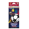 Colorino Színes ceruza háromszögletű, Futball, 12 szín