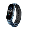 Csere Camo szilikon csuklópánt TPU pántos karkötő karkötő Xiaomi Mi Band 6 / Mi Band 5 Camo Blue számára