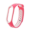 Csereszíj Xiaomi Mi Band 4 / Mi Band 3 Dots rózsaszín-fehér telefonhoz