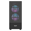 Darkflash A290 Gépház 3 ventillátorral, fekete (A290)