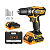 Deko Tools DKCD20XL01-10S3 Akkus fúrógép 20V