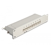 Delock 10 patch panel 8 porttal Cat.6A 1U szürke (66873)