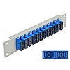 Delock 10 üvegszálas patch panel 12 portos SC Duplex kék 1U szürke (66791)