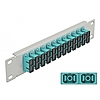 Delock 10 üvegszálas patch panel 12 portos SC Duplex vízkék 1U szürke (66794)