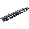 Delock 19" méretű, 24db lépcsőzetes elrendezésű porttal rendelkező Keystone patchpanel tehermentesít (43278)