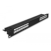 Delock 19 patch panel 16 porttal Cat.6A 1U fekete (66876)