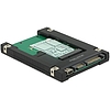Delock 2.5 -os SATA-átalakító, 22 tus / USB 2.0 Mini-B típusú  1 x mSATA / Mini PCIe-nyílás (62853)