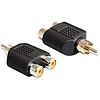 Delock 2 x RCA anya  1 x RCA apa adapter (84499)