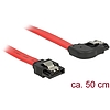 Delock 6 Gb/s sebességet biztosító SATA-kábel egyenes csatlakozódugóval  jobbra néző SATA-csatlakoz (83969)