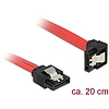 Delock 6 Gb/s sebességet biztosító SATA-kábel egyenes csatlakozódugóval  lefelé néző SATA-csatlakoz (83977)