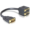 Delock Adapter DVI25 male  2x DVI25 female (65051)