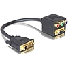 Delock Adapter DVI29 male to VGA + 3xCinch female (65061)