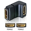 Delock Adapter HDMI female  HDMI female 90 down (65075)