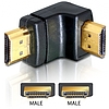 Delock Adapter HDMI male  HDMI male 90 le (65073)